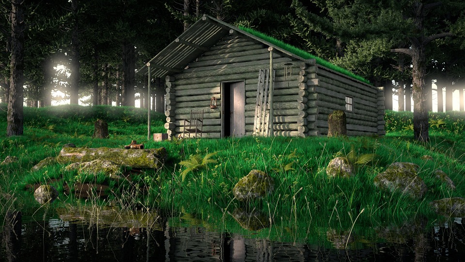 wooden house