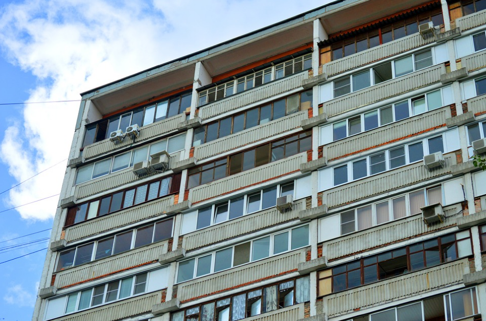 air conditioner on a building