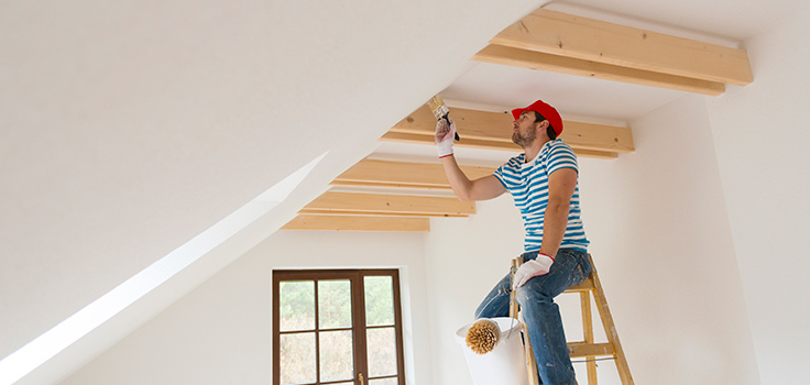 Painting the ceiling